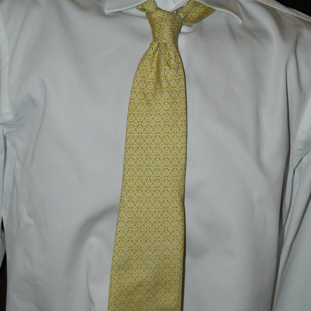 VINEYARD VINE MENS NECKTIE NECK TIE YELLOW